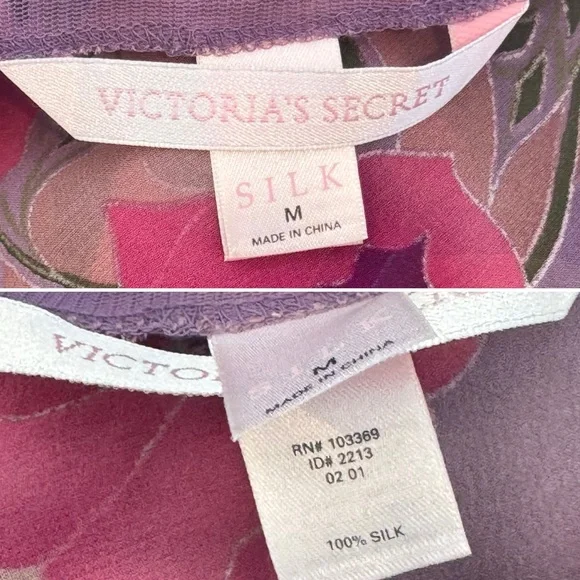 🌺SOLD🌺 2001 Victoria’s Secret Silk Chiffon Floral Vintage Maxi Gown Slip Dress - Picture 3 of 8